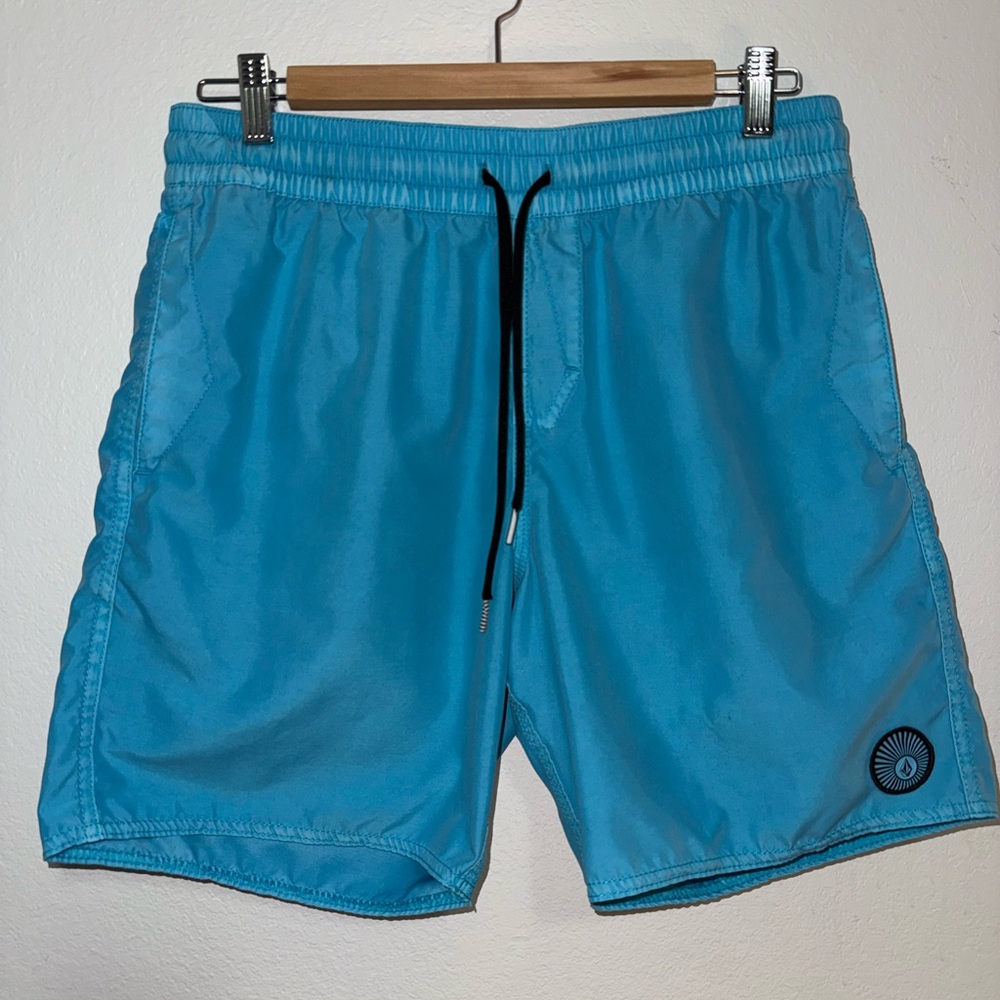 Volcom blue swim trunks size S